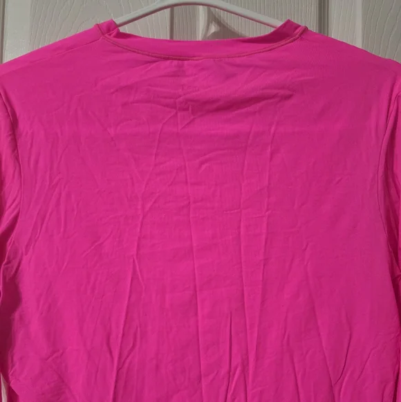 SKIMS Hot Pink Fits Everybody Seamless Long Sleeve, Limited Edition Fuschia, EUC - Picture 6 of 9